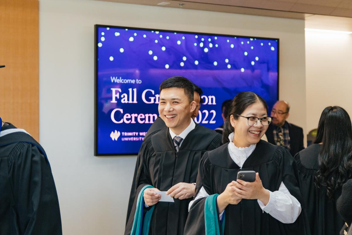 Trinity Western University's 2022 fall graduation ceremony honours over